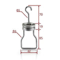 Rotating Spinner Hook Steel Swivel Heavy Duty Powder Coating Paint Zpaxo C