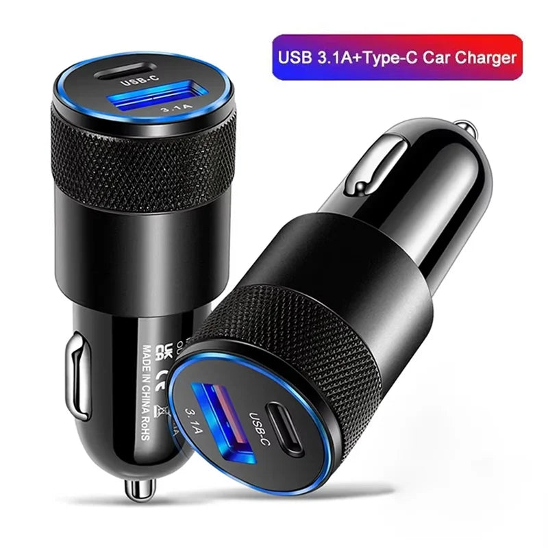66W USB Car Charger Quick 3 0 C Fast Phone Charging Adapter Socket Zpaxo