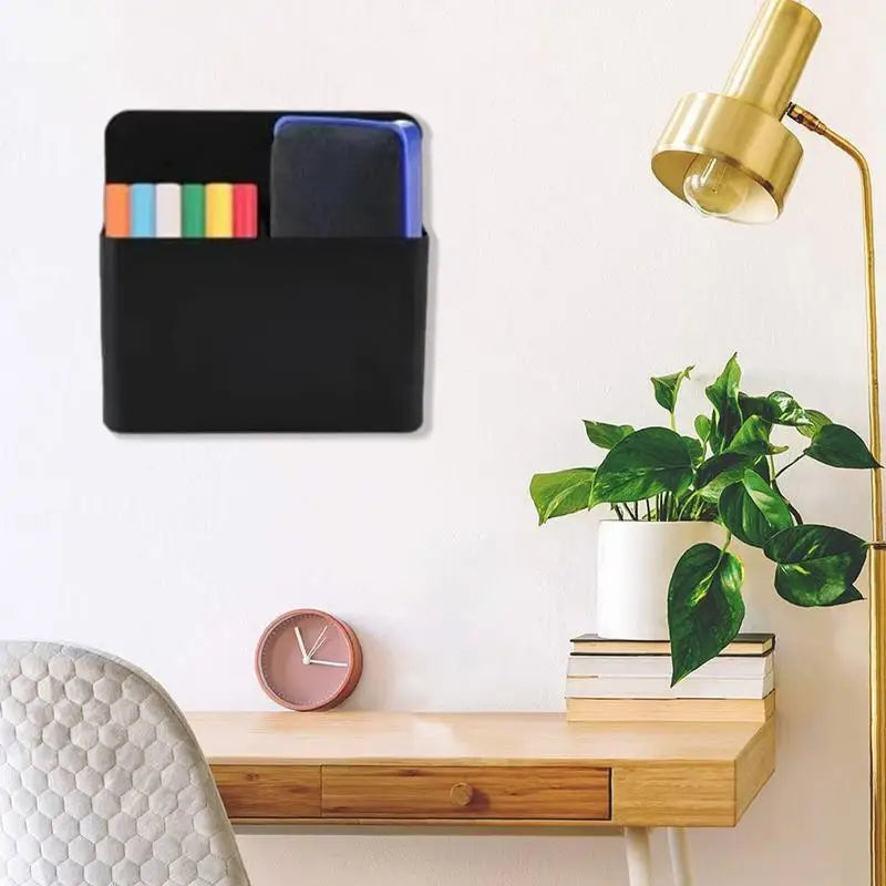 Magnetic Pen Holder Blackboard Wall Mounted Box Marker Pencil Storage
