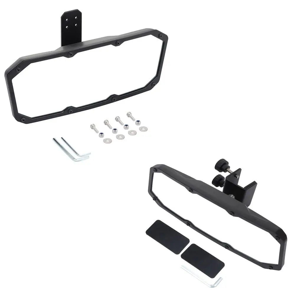 Heavy Duty Marine Rearview Mirror Stainless Steel Rustproof Universal Boat Mirror Wide Angle Convex Lens Anti Vibration Zpaxo