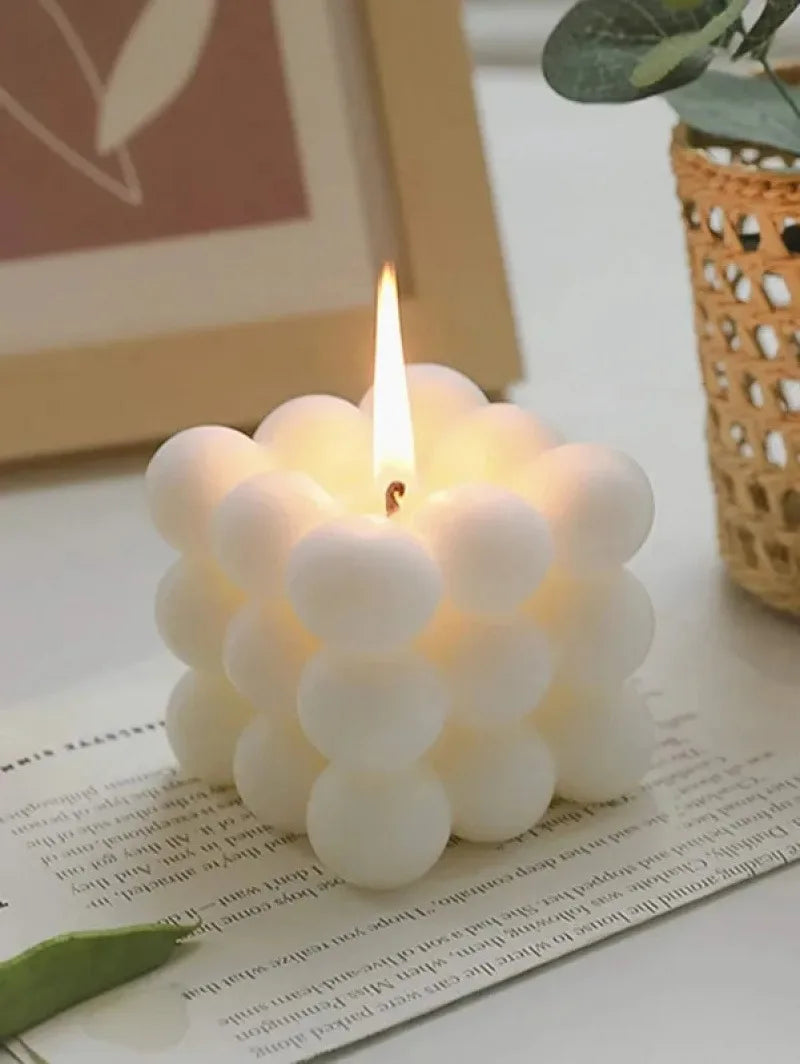 Creative Ball-shaped Soy Wax Magic Cube Aromatherapy Candle High-end