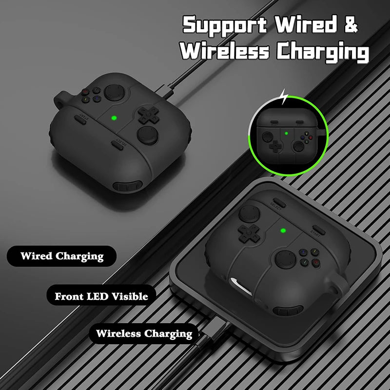 Case For AirPods Pro 1st 2nd Gen Headphone Protection Cover For Apple Airpods 3 4 3D Cartoon Game Case Silicone Earphones Cover Zpaxo