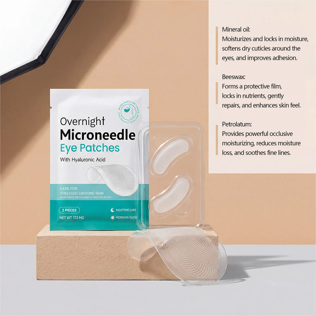 Hoygi Microneedle Eye Patches – Hyaluronic Acid Overnight Mask Eye Treatment Patch Zpaxo