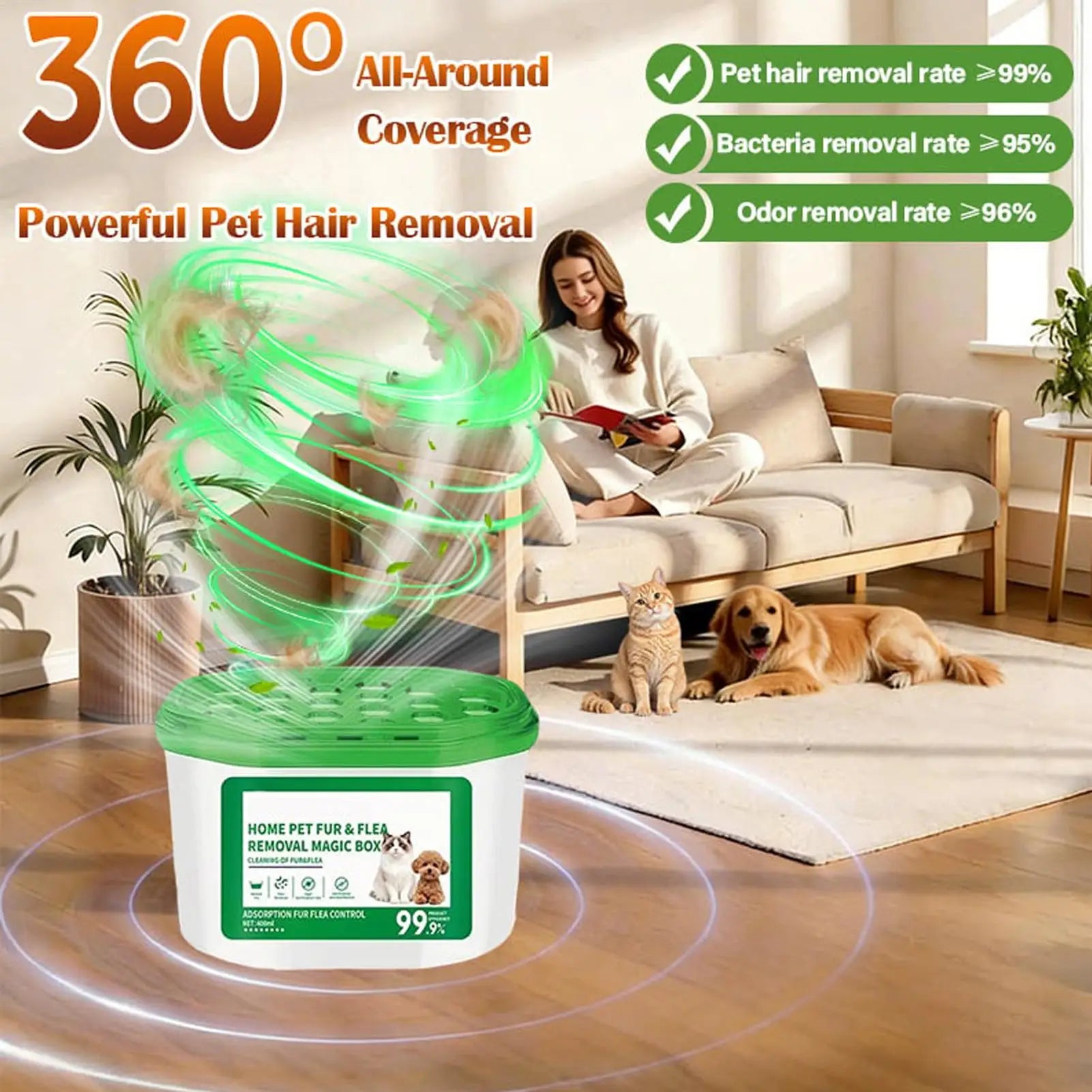 Pet Odor Eliminator Indoor Dust Collector Box Air Freshener