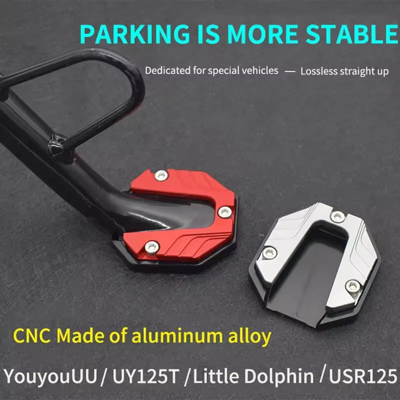 Aluminum Motorcycle Kickstand Extender Foot Pad | Side Stand Kickstand Extender Pad Zpaxo