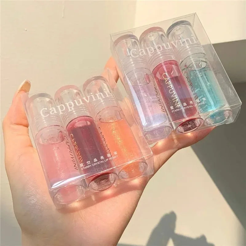 Water Light Lip Gloss Moisturizer Transparent Jelly Mirror Crystal