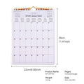 2026 Calendar Decorative Multilingual Coil Calendar 12 Month Modern Decorative Planner for Bedroom Dormitory Apartment Family Zpaxo A
