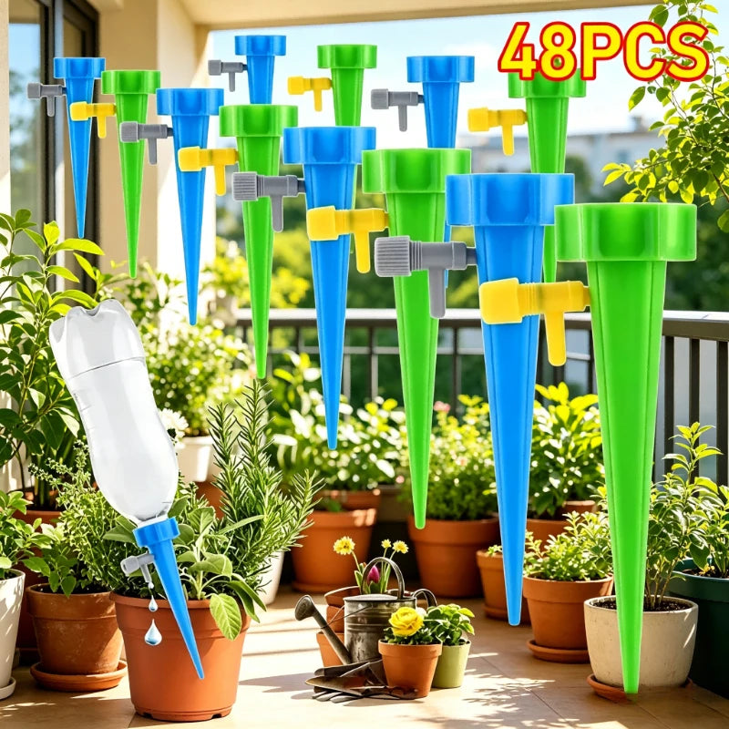 Automatic Drip Irrigation System Self Watering Adjustable for Flower Plants Greenhouse Garden Auto Water Dripper Device Zpaxo