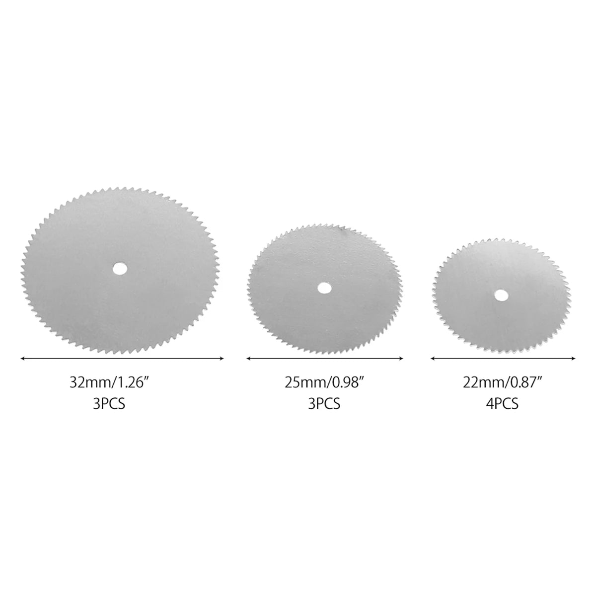 11/30/32pcs Mini Circular Saw Blade Set Sanding Grinding Wheel Cutting Disc for Dremel Metal Cutting Rotary Tools Accessories Zpaxo 11 pieces