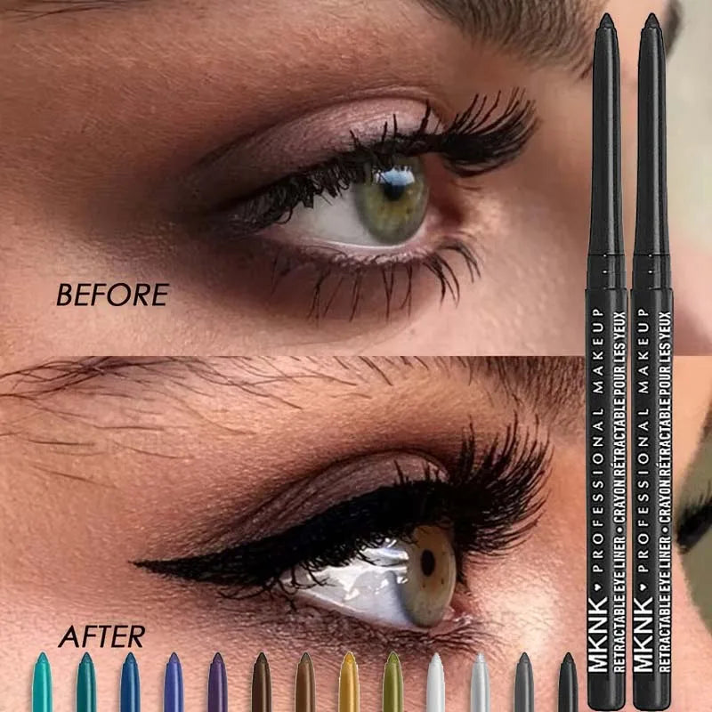 8 Colors Waterproof Black Eyeliner Gel Pencil Smudge-proof
