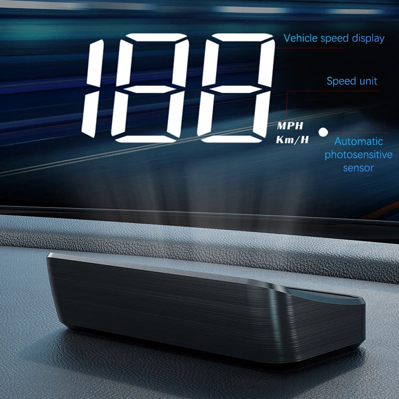 Car Speedometer KM H HUD GPS Head Up Display Digital Speed Meter