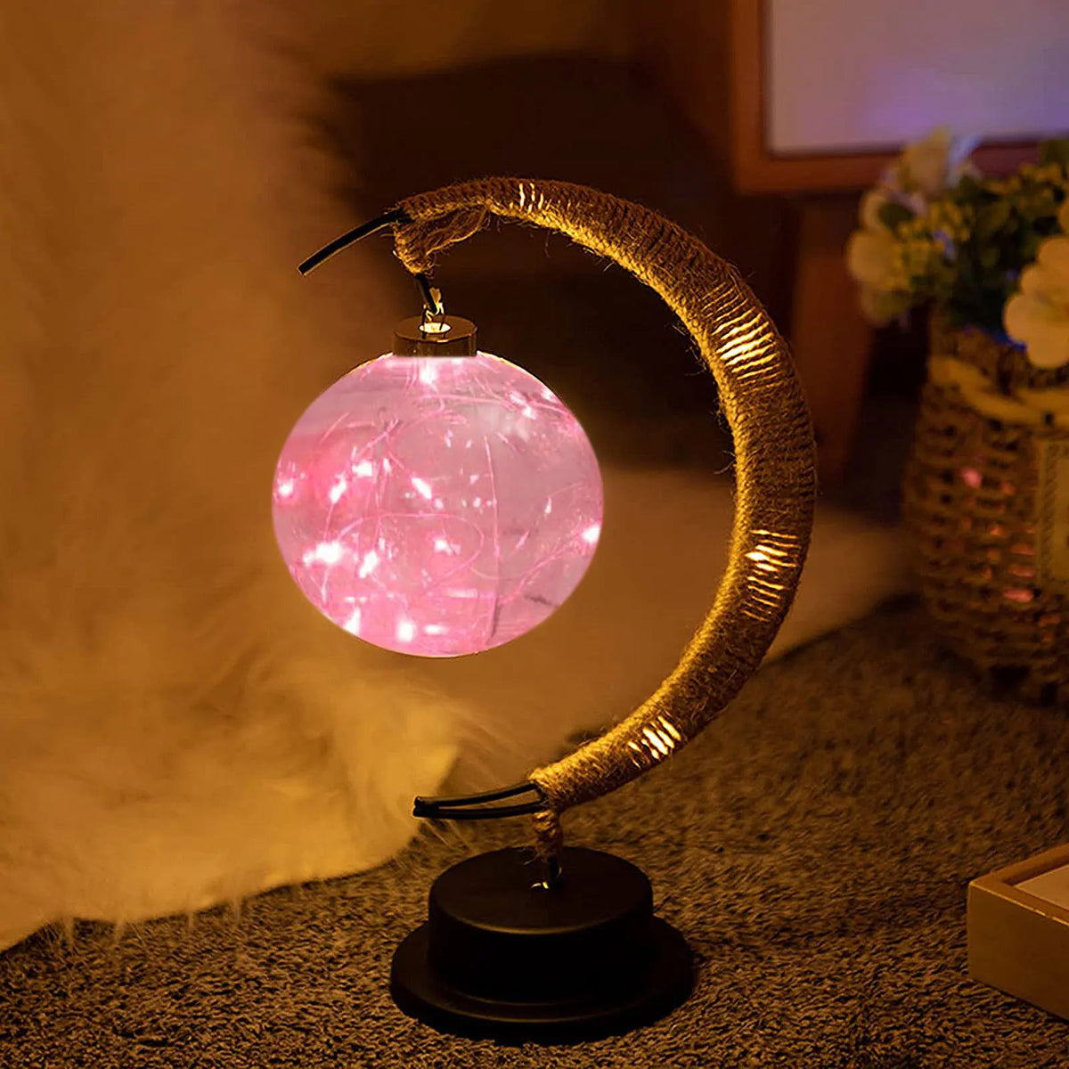 Ramadan Desk Lamp Led Moon Decoration Home Metal Kareem Light Eid Zpaxo Moon Lamp F
