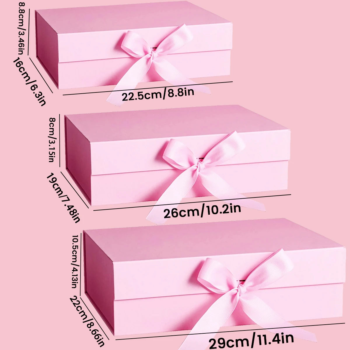 Pink Magnetic Gift Box – Luxury Foldable Wrapping Box