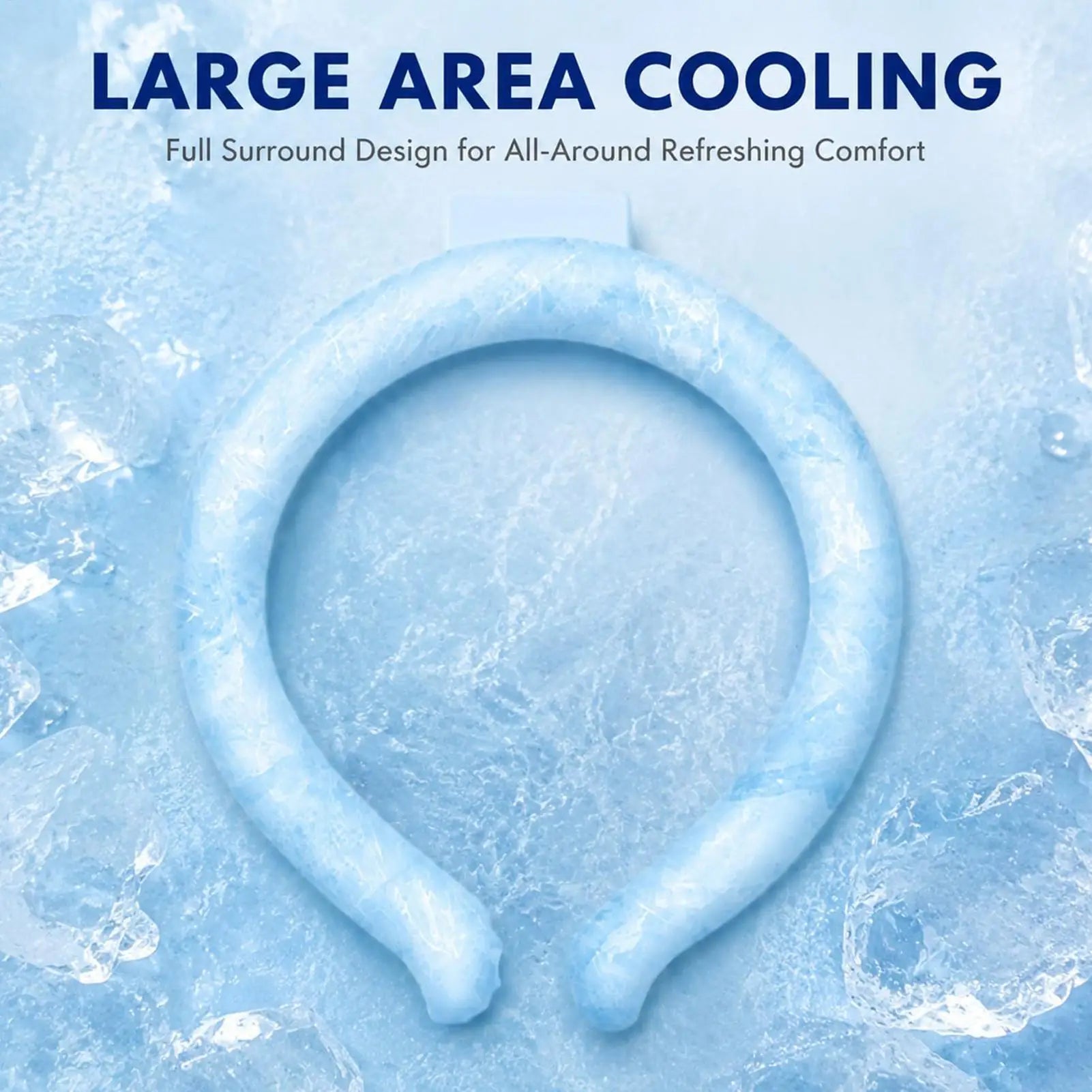 Summer Neck Cooler Tube Wearable Reusable Leakproof Chilly Cooling