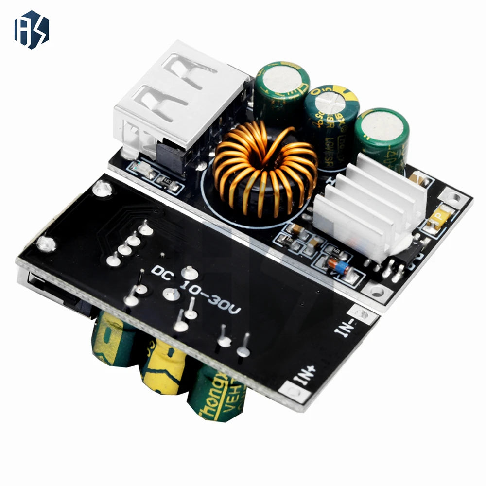Type-c QC3 0 PD 24W Fast Charger Buck Module 10-30V DC 5V 9V Smart Zpaxo