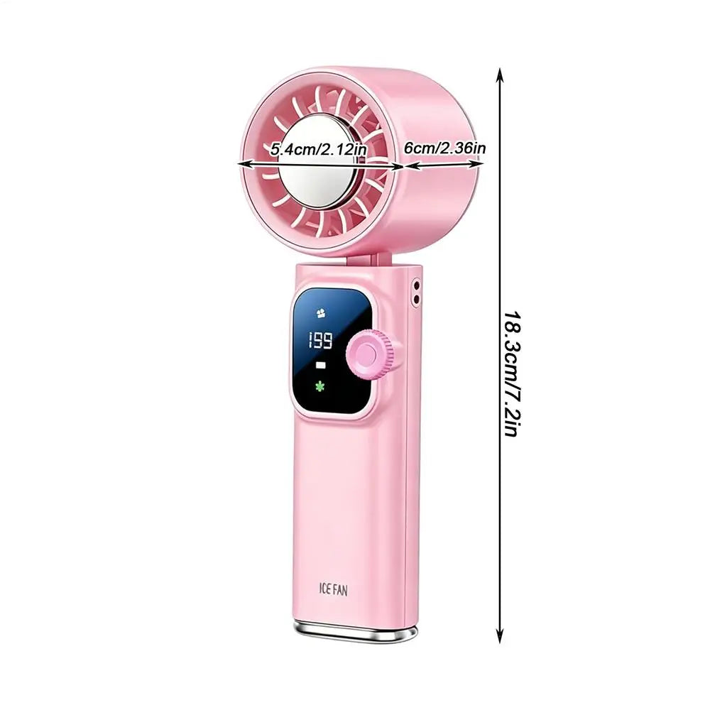 Handheld Fan 199-Speed Variable Cooling Fans 4000mAh Rechargeable