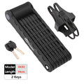 Toptrek Bicycle Lock Foldable Bike Lock MTB Road Fold Lock High Security Anti-Theft Scooter Electric E-Bike Bicycle Accessories Zpaxo OC03