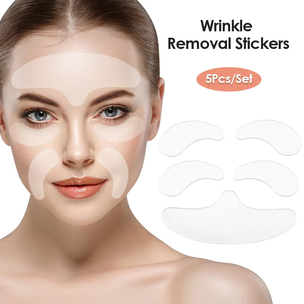 Silicone Face Lifting Patches – Reusable Anti-Wrinkle Forehead Cheek Chin Stickers, Waterproof, Firming, Long-Lasting, Unisex Zpaxo