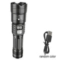 Tactical LED Flashlight 2000LM USB Rechargeable Zoomable Torch