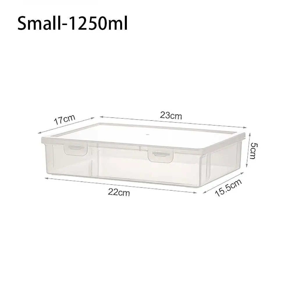 1Pc Transparent Storage Container Plastic Dustproof Box Stationery Jewelry Portable Large Capacity A4 A5 File Organizer Supplies Zpaxo Small for A5 Size