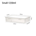 1Pc Transparent Storage Container Plastic Dustproof Box Stationery Jewelry Portable Large Capacity A4 A5 File Organizer Supplies Zpaxo Small for A5 Size