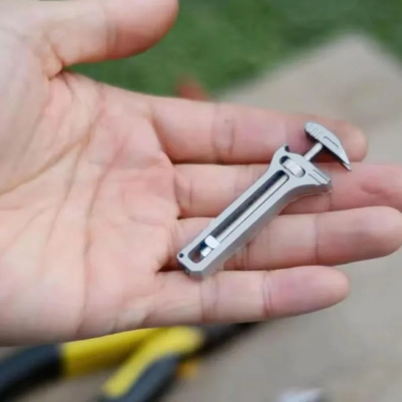 Titanium Alloy Mini Multitool Wrench & Bottle Opener EDC