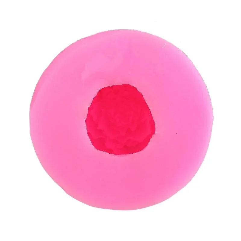 Round Shape 3D Flower Peony Silicone Mold Chocolate Flip Sugar Baking Gypsum Diy Soap Zpaxo