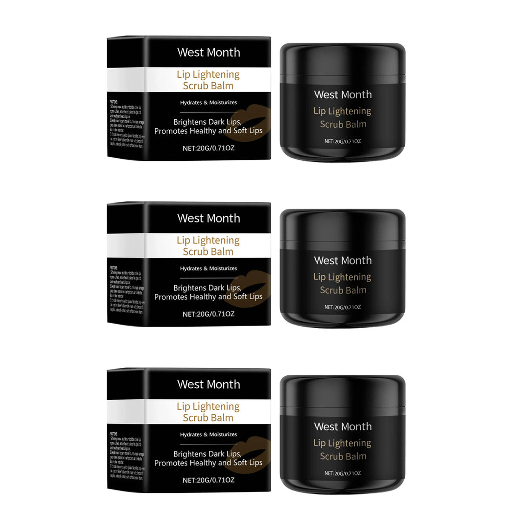 Lip Scrub Exfoliator Hyaluronic Acid Moisturizing Dead Skin Removal Fade Lip Lines Reduce Melanin Nourishing Chapped Lip Care Zpaxo 3Pcs