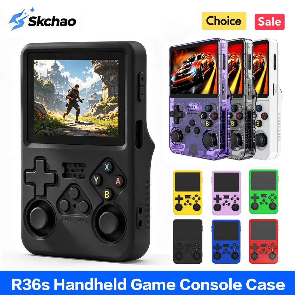 Case R36s Protective case For R36S Silicone Case Soft 360° drop protection Case For R36s Handheld Game Console Accessories Zpaxo