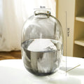 Transparent Glass Vase Office Decor Large Capacity Hydroponic Flower