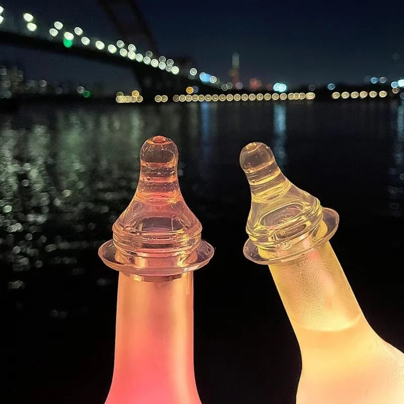 Adult drinking pacifier Wheat juice pacifier, set wine bottle drinking props Zpaxo