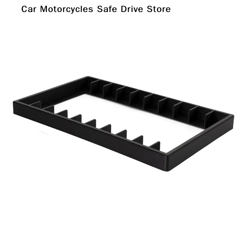 CM1Pcs Black Plastic Cassette Tape Holder Box Magnetic Closure Large