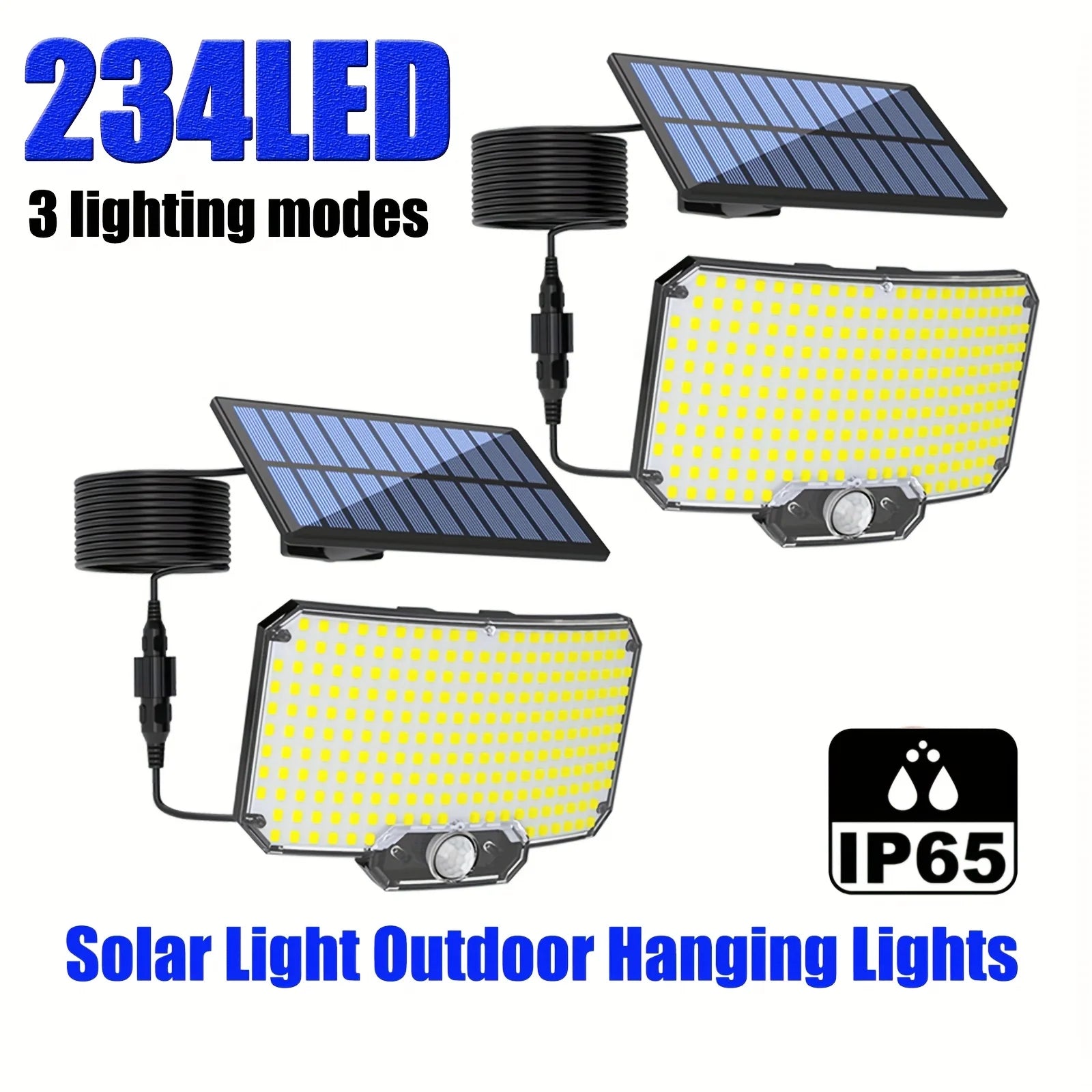 Solar Lights Outdoor 100/234LED 3 Modes Motion Sensor Flood Lights with Remote IP65 Waterproof Security Solar Lights for Outside Zpaxo