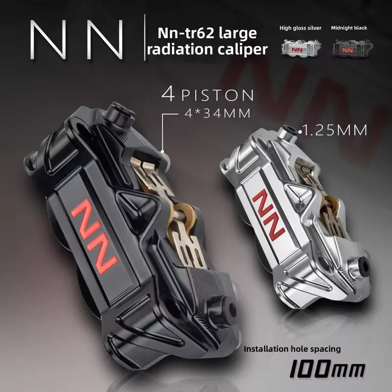 100mm 4-Piston Radial Brake Caliper – Motorcycle Upgrade