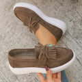 Women's Shoes Fashion Lightweight Flat Loafers 2026 Spring Autumn Zpaxo Brown 42