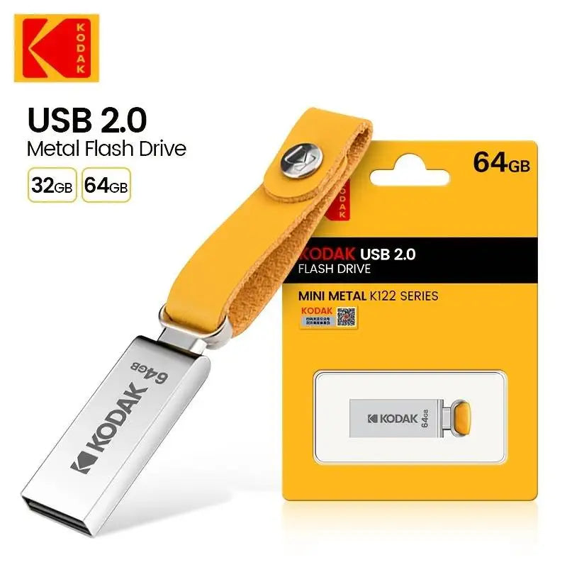 KODAK USB 2.0 Pen Drive 16GB 32GB 64GB K122 Metal USB Flash Drive Zpaxo 32 GB