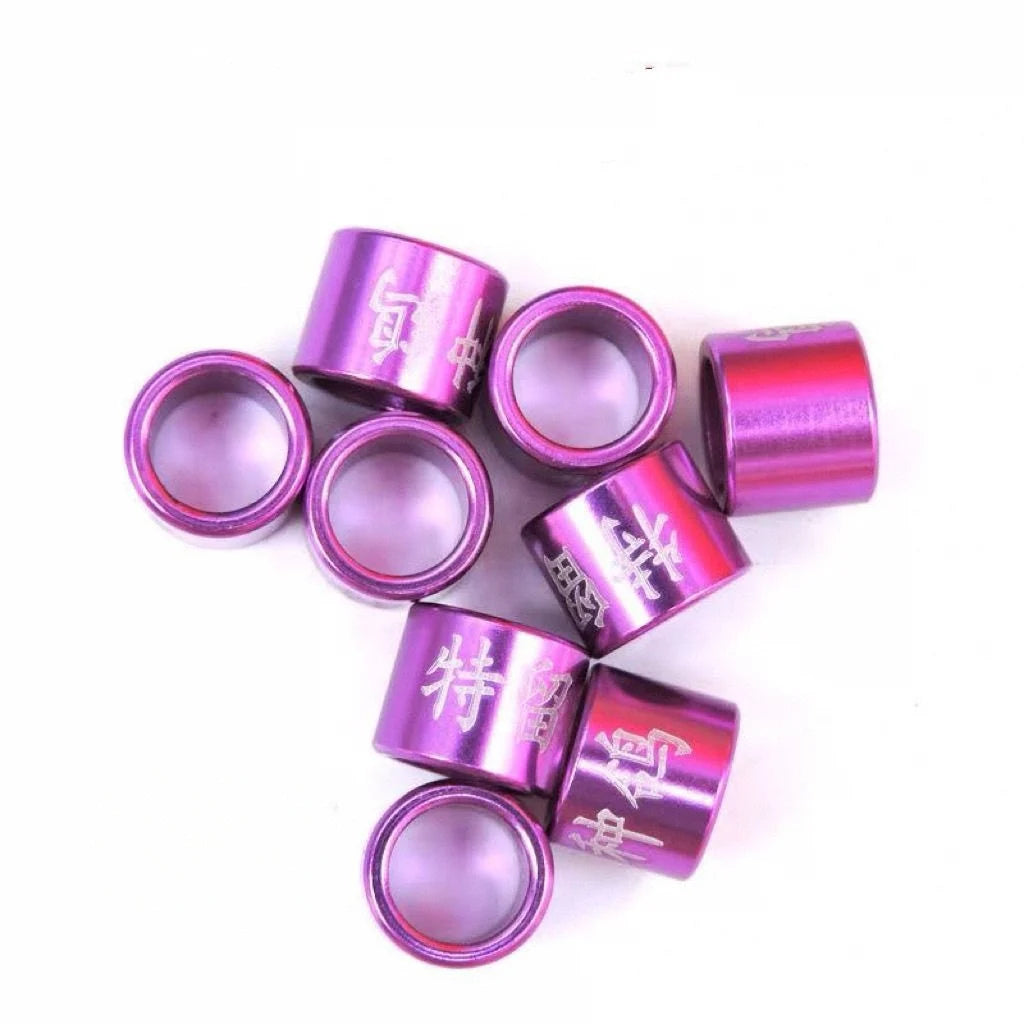 Personalized Aluminum Pigeon Rings High-quality Laser Engraved Foot Zpaxo PURPLE