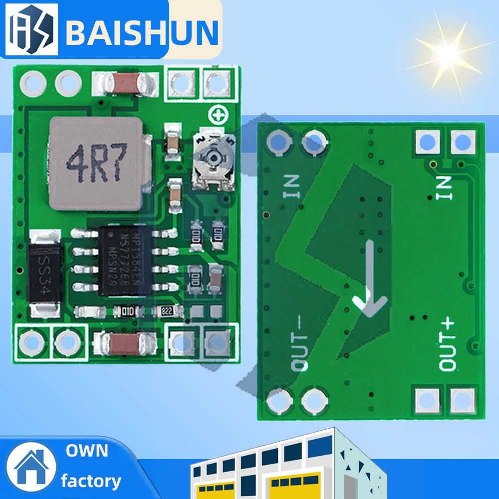 MP1584EN 3A DC-DC Buck Converter 1 12V 9V 5V 3V Adjustable Output Zpaxo