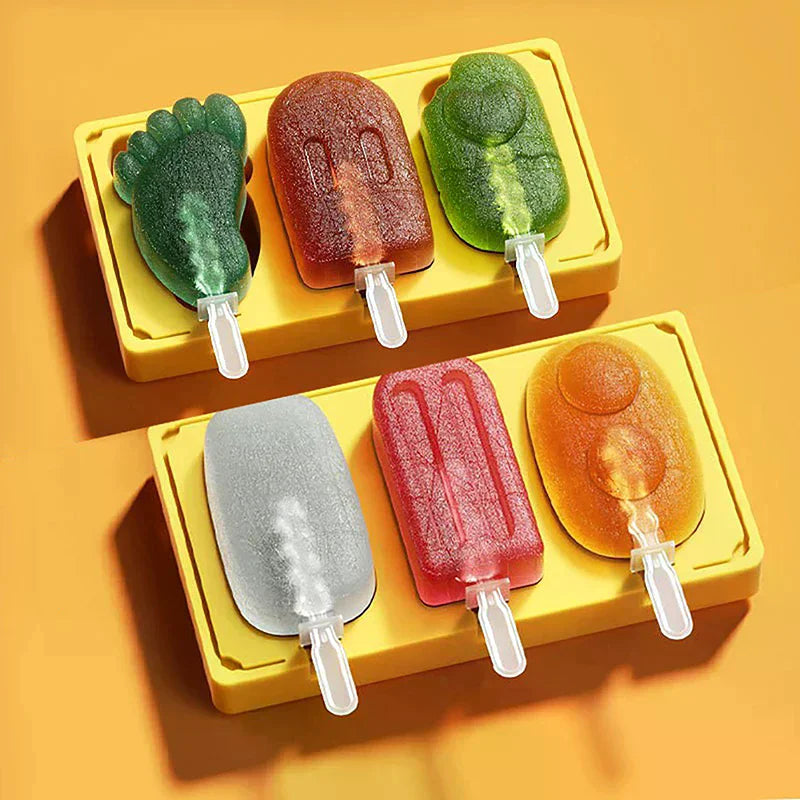 Reusable Ice Cream Sticks Silicone Sticks Creamsicle Cakesicle Cake Candy Sticks Ice Lollies Ice Ball Molds 6Pcs Zpaxo