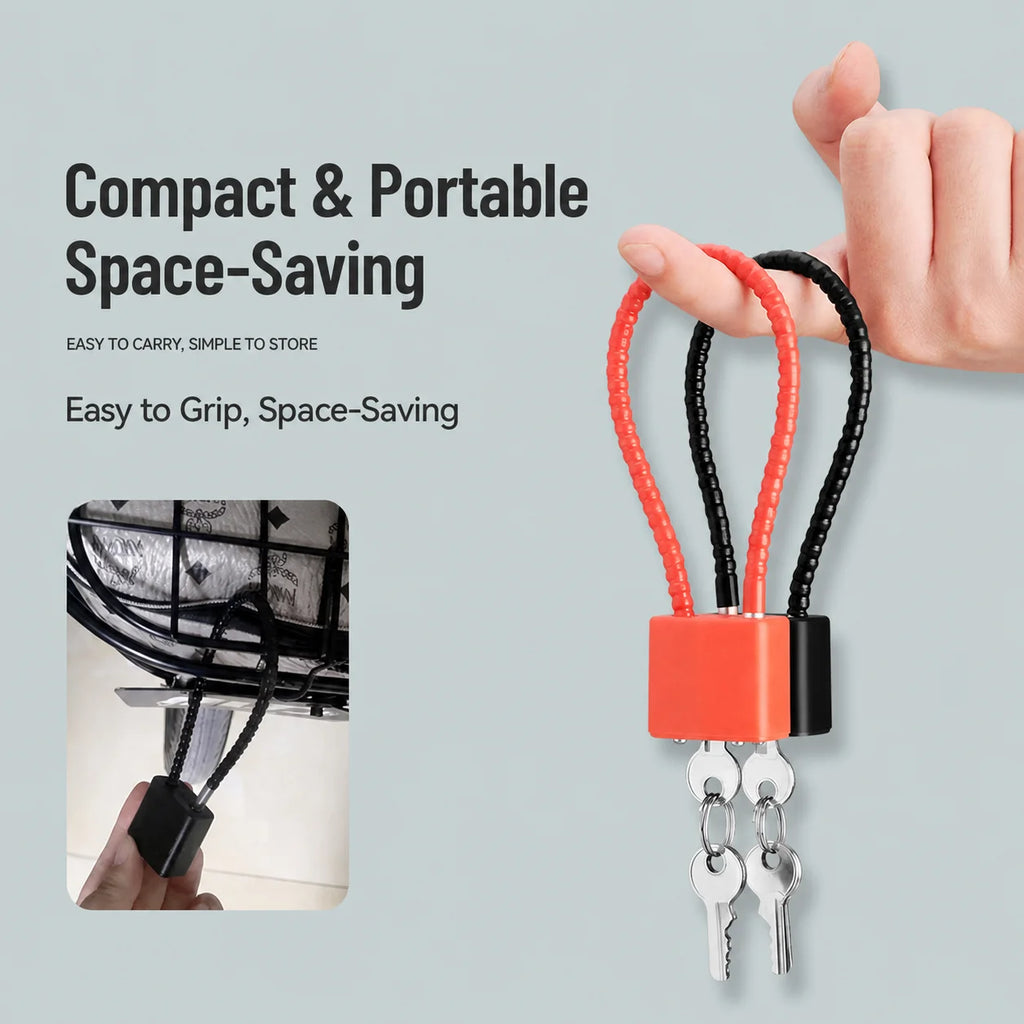 Steel Wire Cable Padlock – Cabinet, Bike & Locker Lock