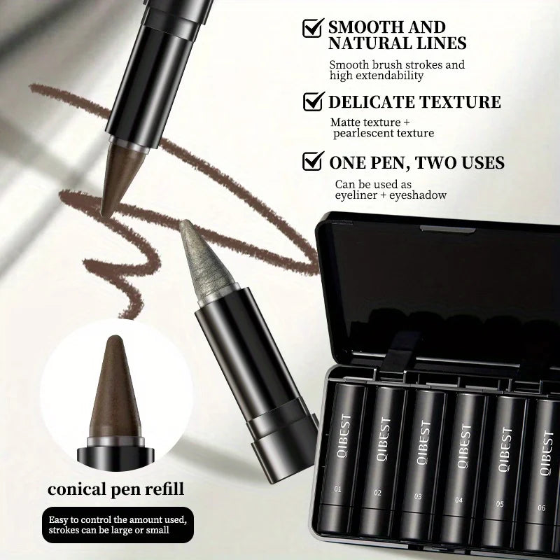 Waterproof long-lasting eyeliner cream matte pearlescent quick-drying eyeliner rich eyeliner eye makeup Zpaxo