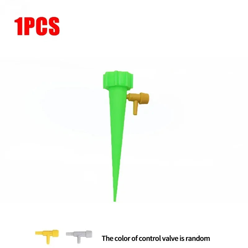 Automatic Drip Irrigation System Self Watering Adjustable for Flower Plants Greenhouse Garden Auto Water Dripper Device Zpaxo 1PC-Green