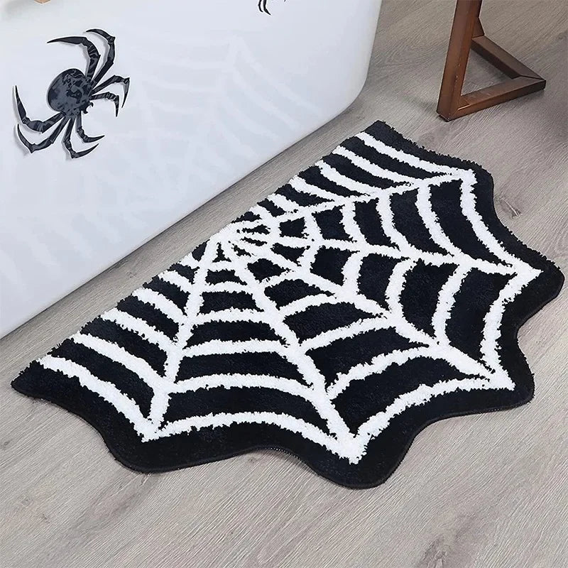 Halloween Bat Bathroom Rugs Horror Rug Door Mats Goth Decor Bedroom