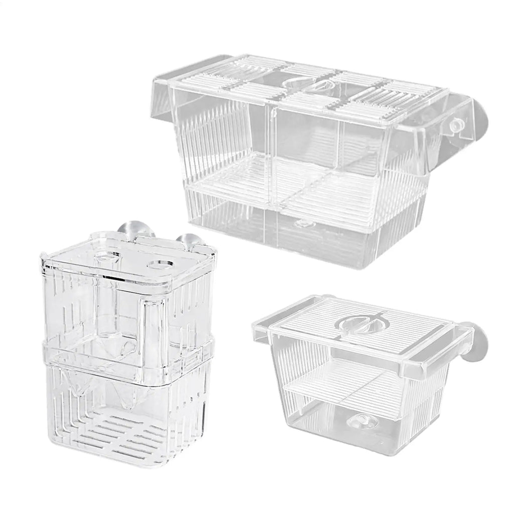 Aquarium Fish Breeder Box Clear Betta Fish Tank Fish Breeding Isolation Box Hatching Incubator Box For Baby Fish Shrimp Trap Box Zpaxo