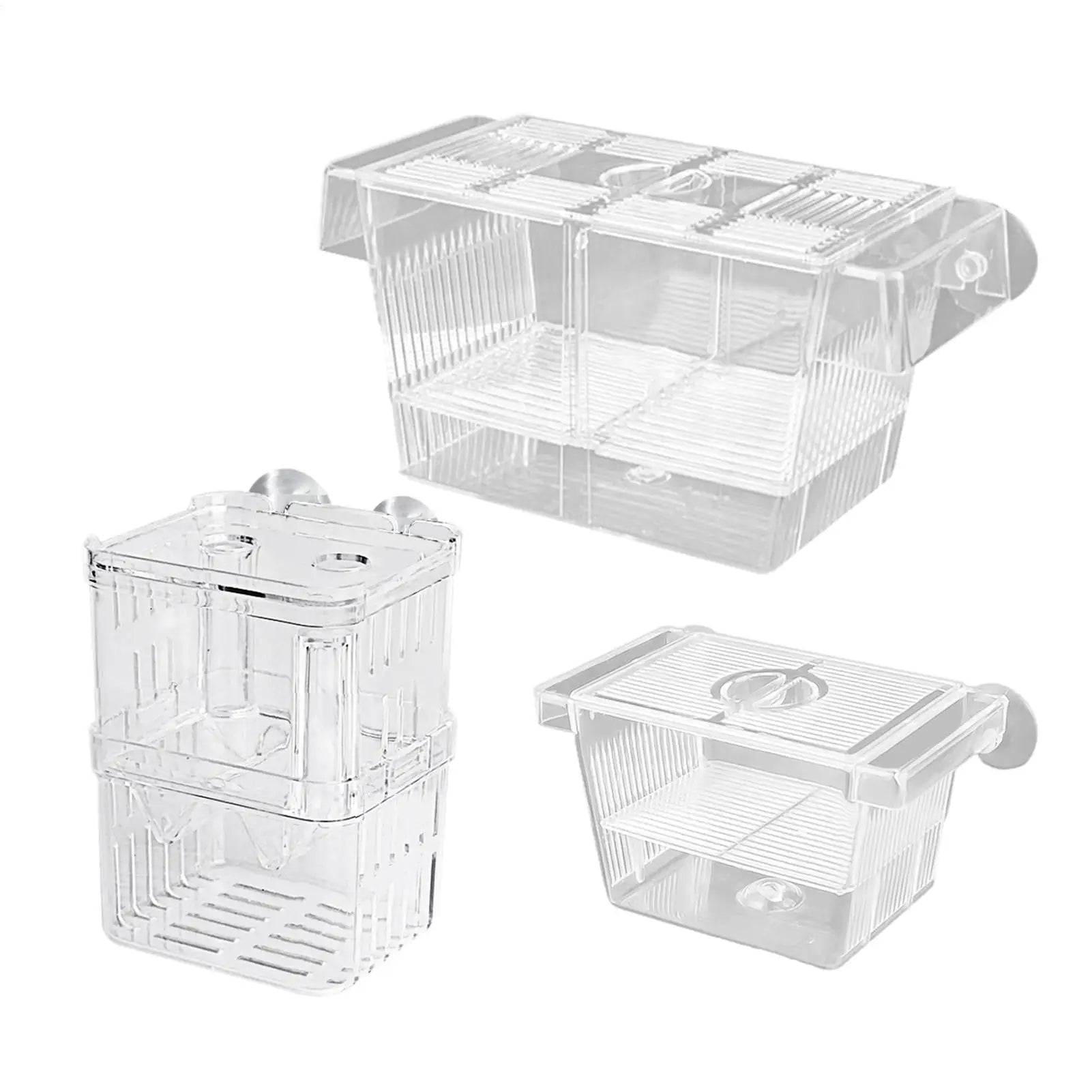 Aquarium Fish Breeder Box Clear Betta Fish Tank Fish Breeding Isolation Box Hatching Incubator Box For Baby Fish Shrimp Trap Box Zpaxo