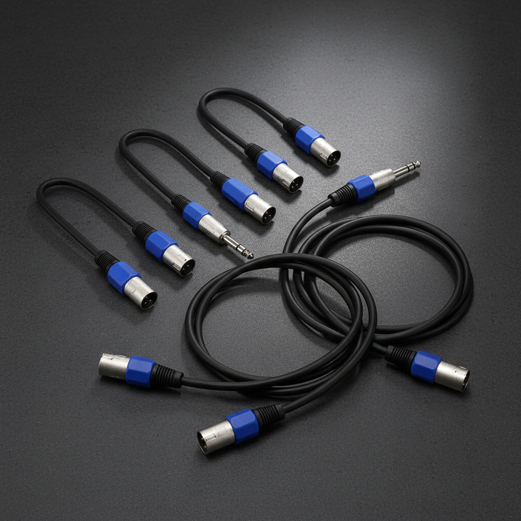 3P XLR Male Jack to 1/4 6.35mm Female Plug Stereo Microphone Adapter Cable Zpaxo