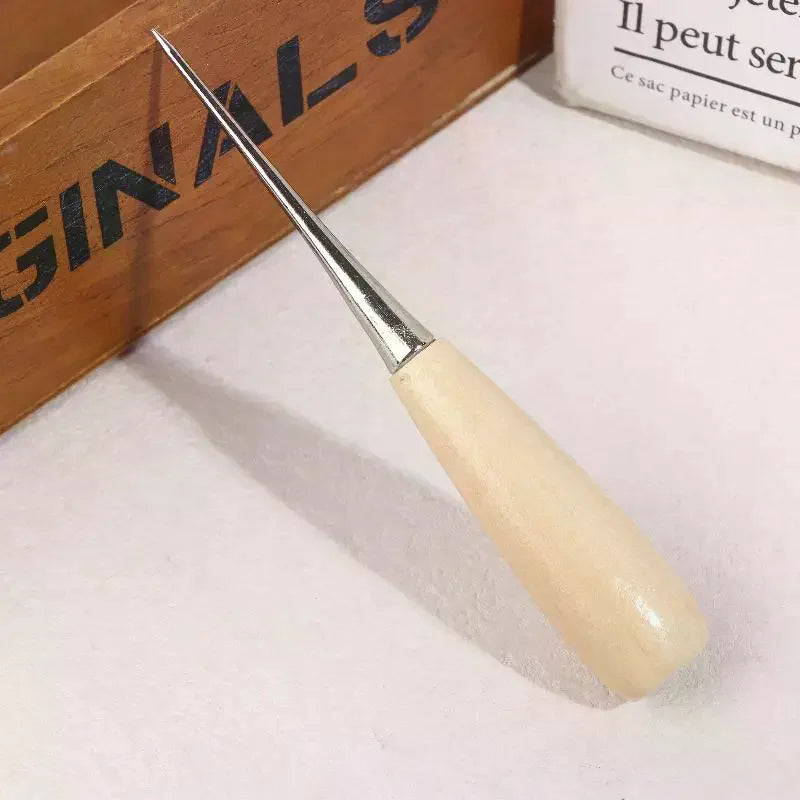 3/6/9Pcs Leather Hand Stitching Awl Tool Leather Craft Handheld Hole Punch Sewing Punching Hole Maker Leather Punching Tools Zpaxo