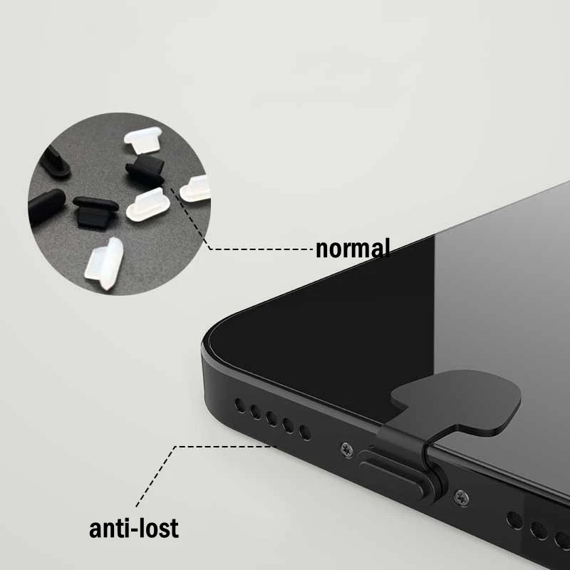 2 4 USB C Anti Loss Dust Plugs Charging Port Cover Iphone 14 13 Max 7