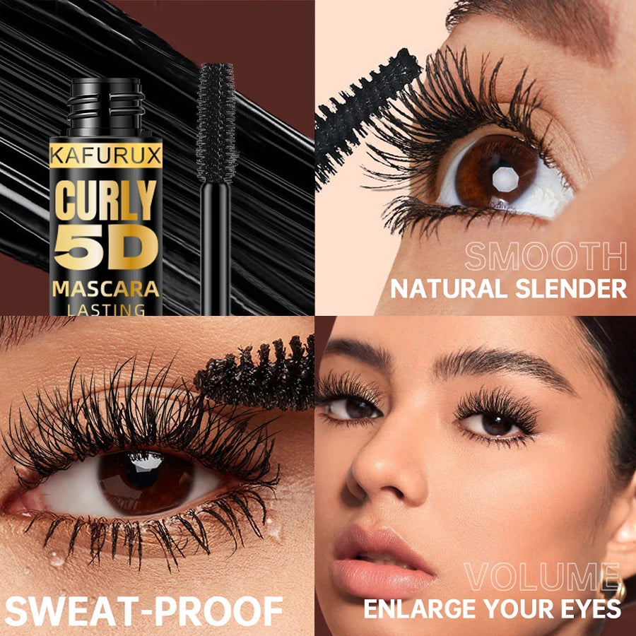 9 Colors 5D Mascara Blue White Green Black Thick Curl Waterproof