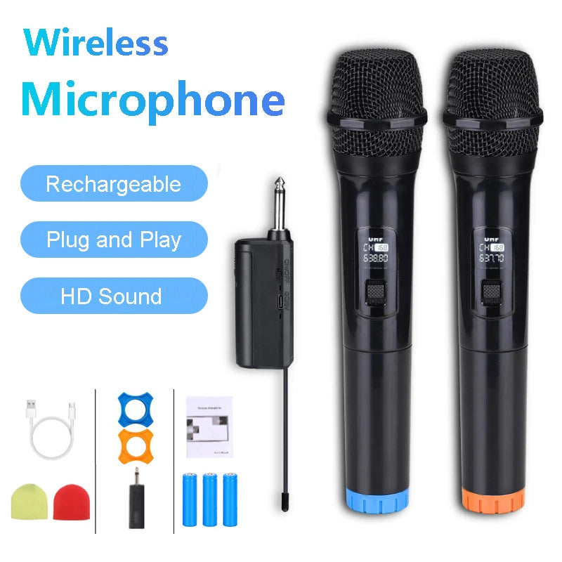 Wireless Microphone Dynamic Handheld Microphones Karaoke Mic